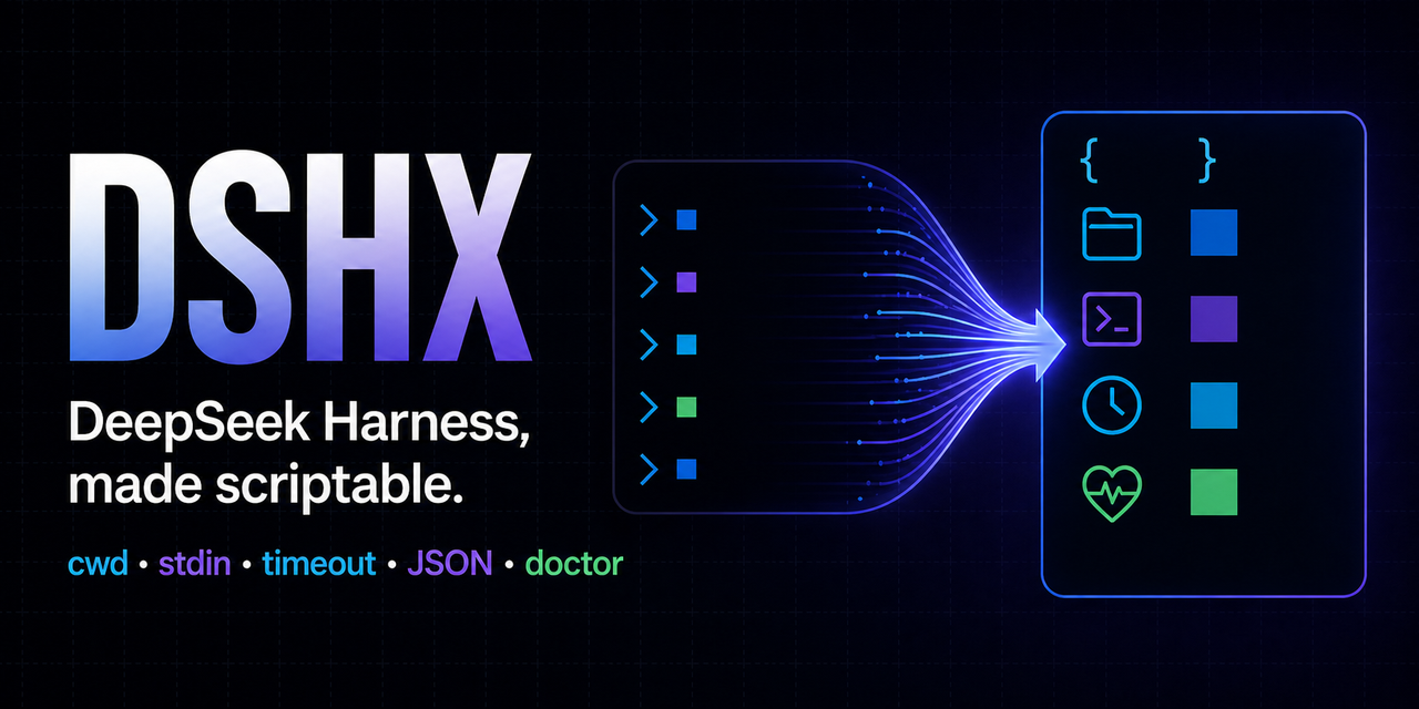 dshx — DeepSeek Harness, made scriptable