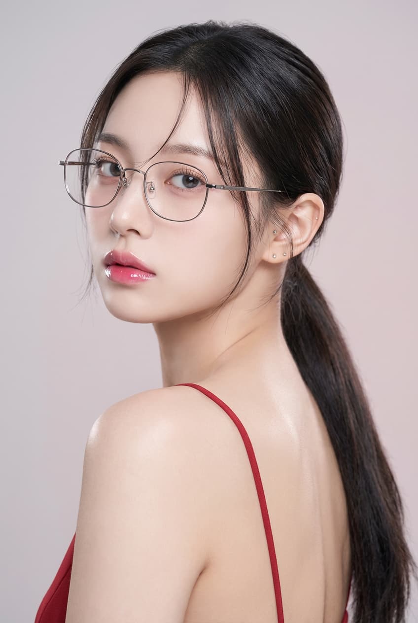 年轻女性单人半身近景肖像