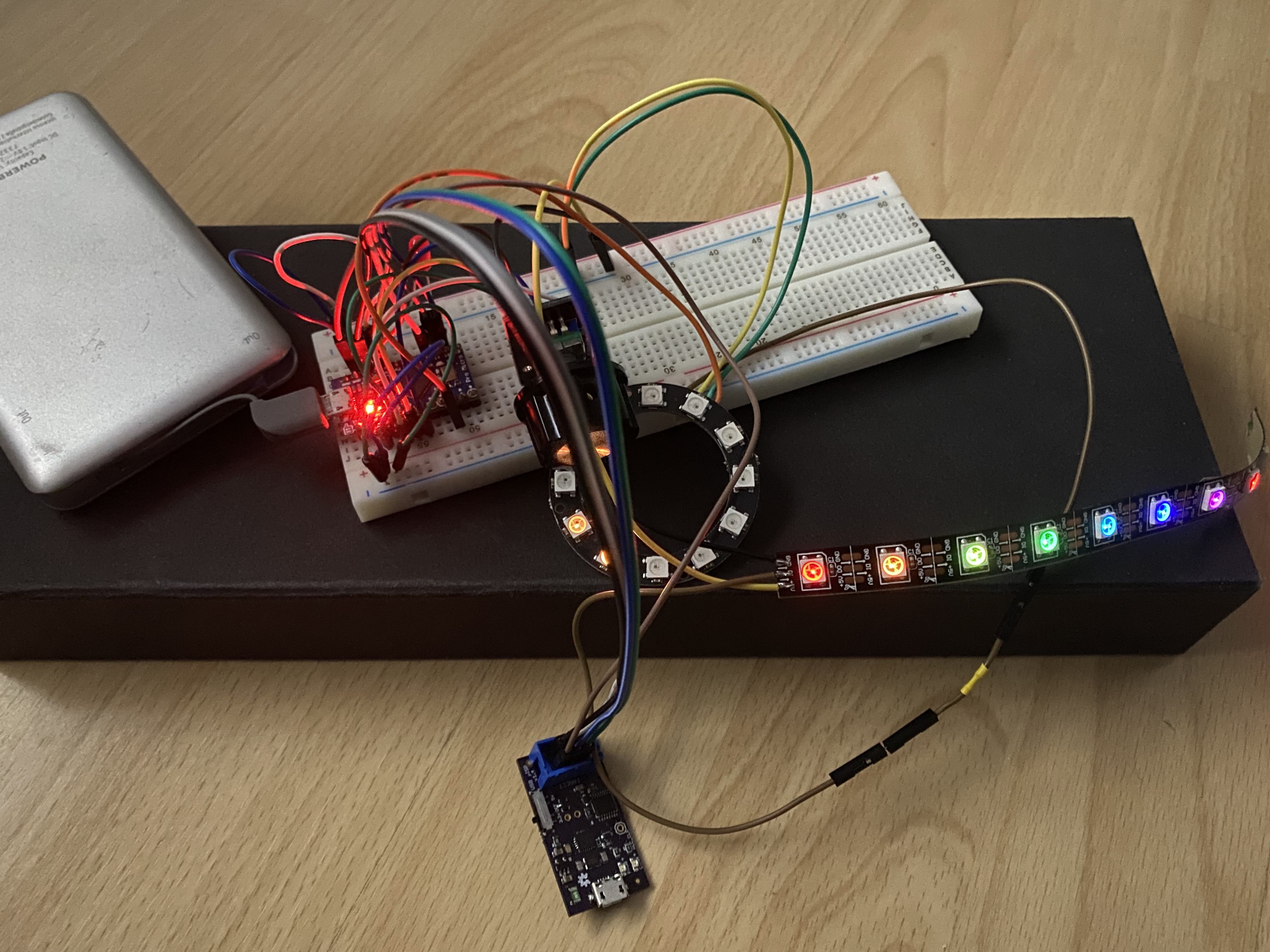 Prototype led ring and strip