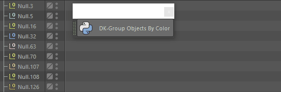 DK-Group Objects By Display Color Demo