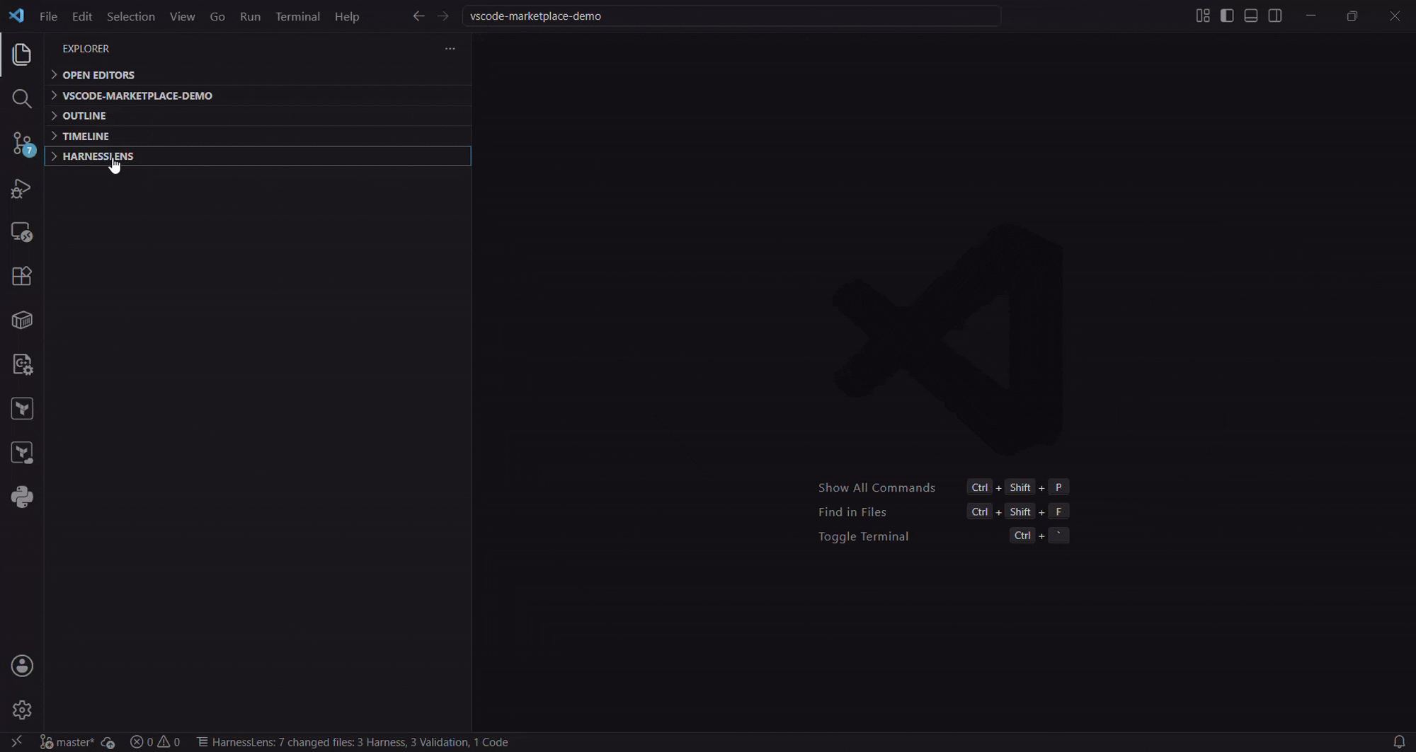 HarnessLens VS Code extension demo
