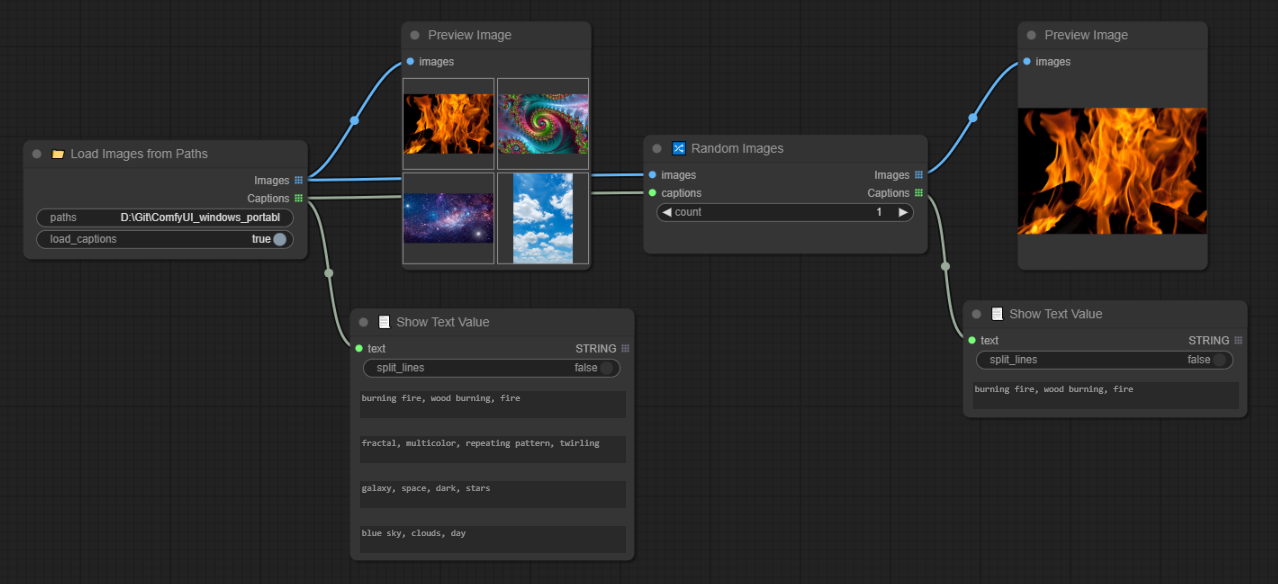 Random Images Nodes example