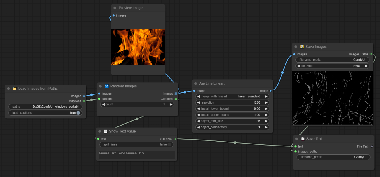 Save Images Node example