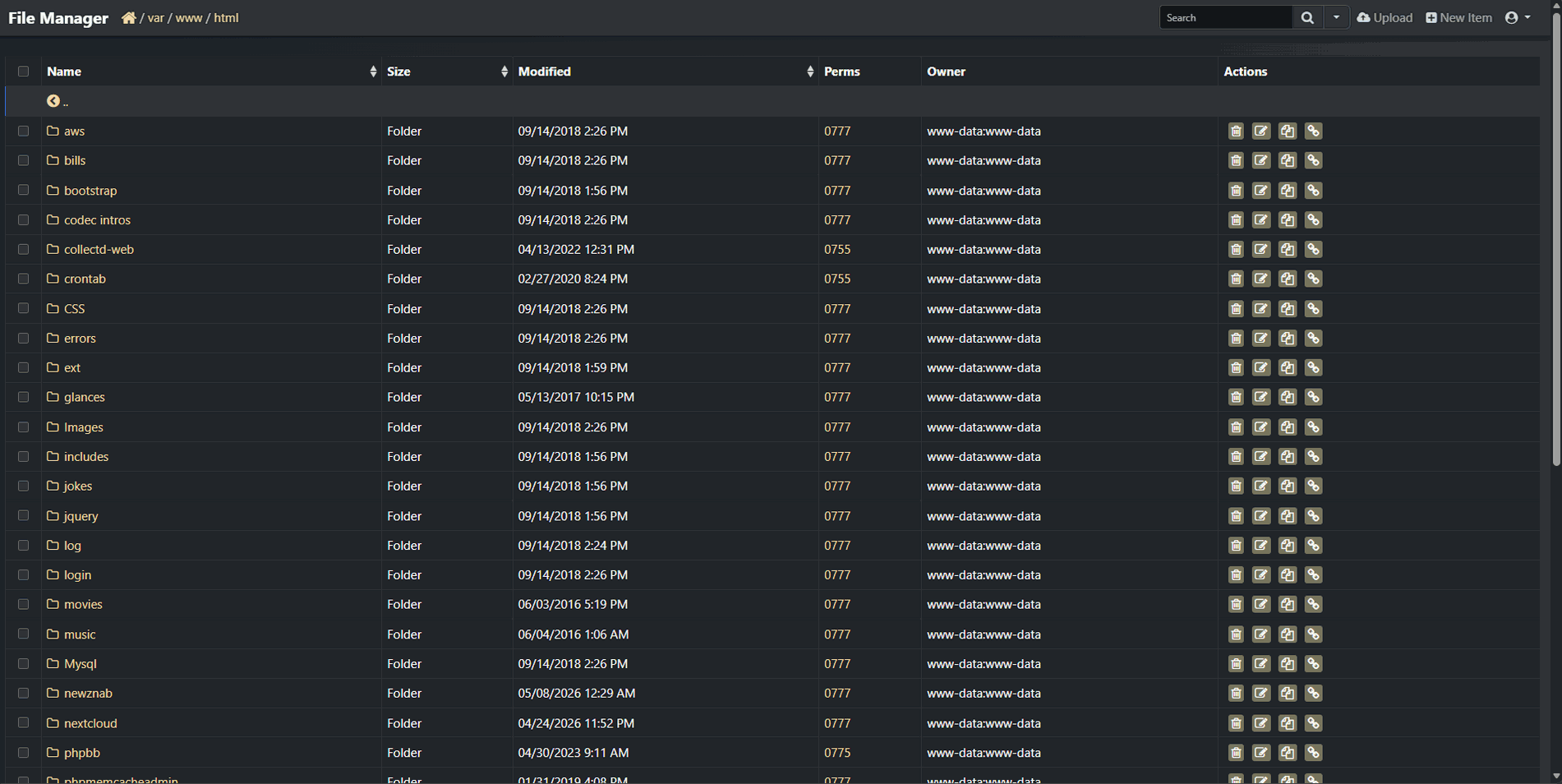 Micro File Manager demo