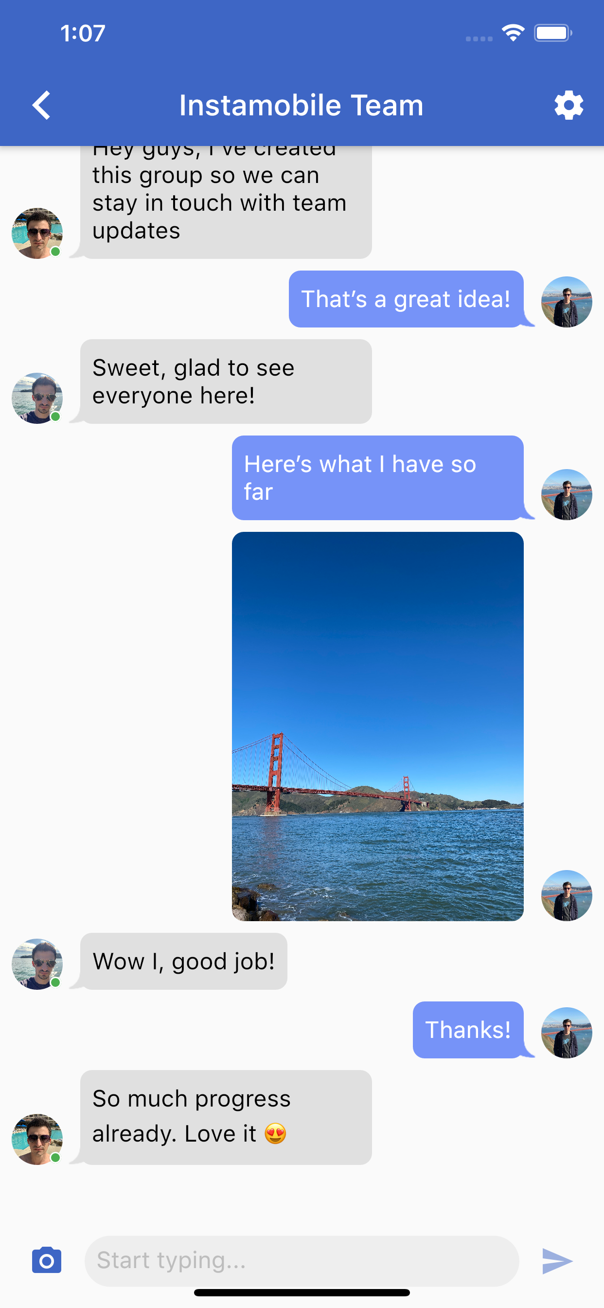 Flutter Chat App   preview 3