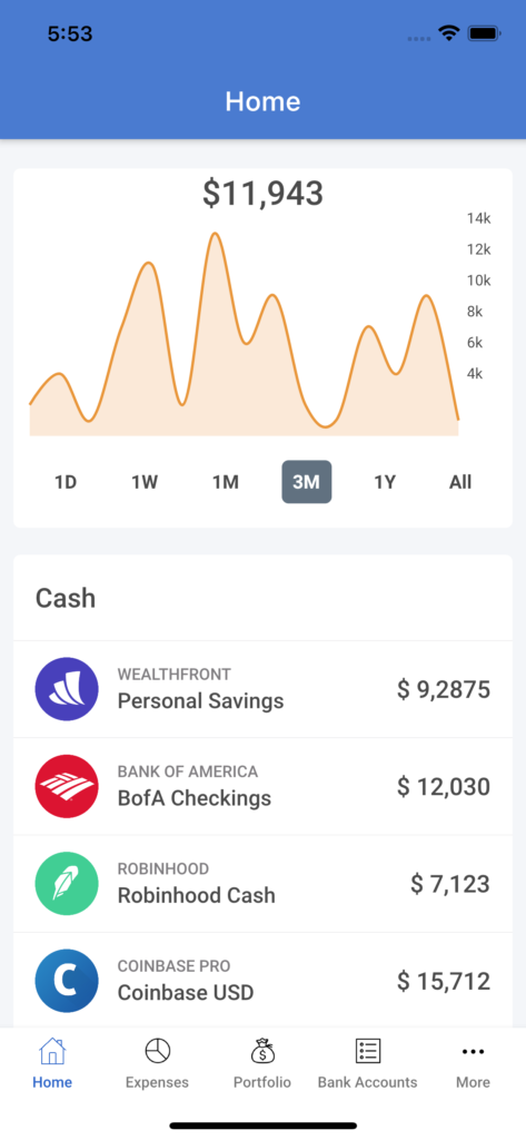 Flutter Finance App Template   preview 3