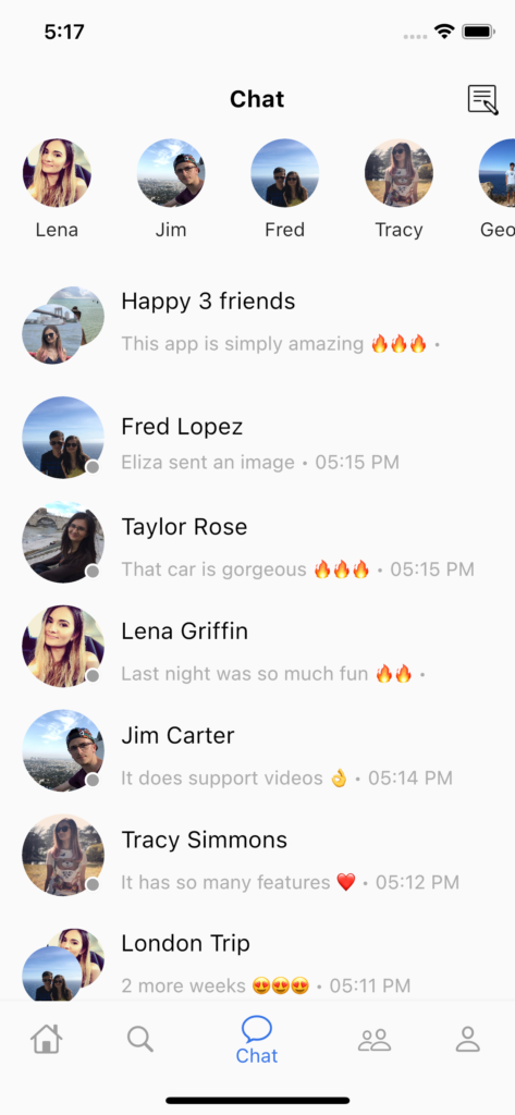 Flutter Social Network App   preview 4