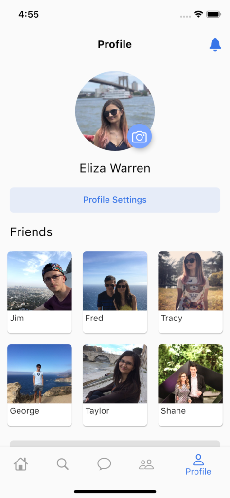 Flutter Social Network App   preview 3