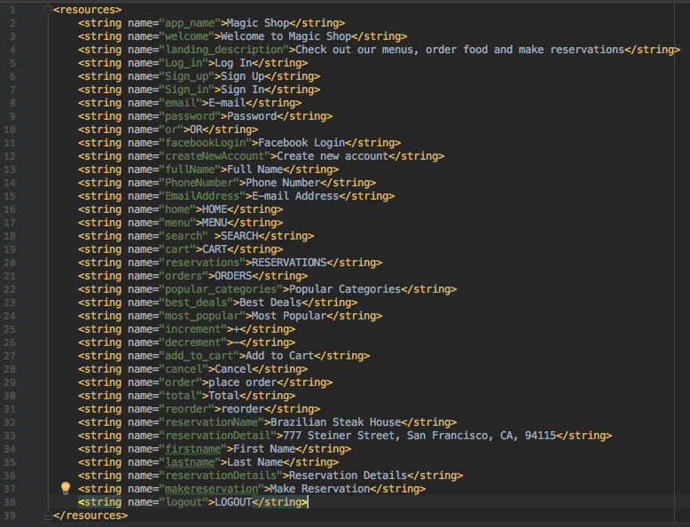 strings kotlin code architecture xml resources localization