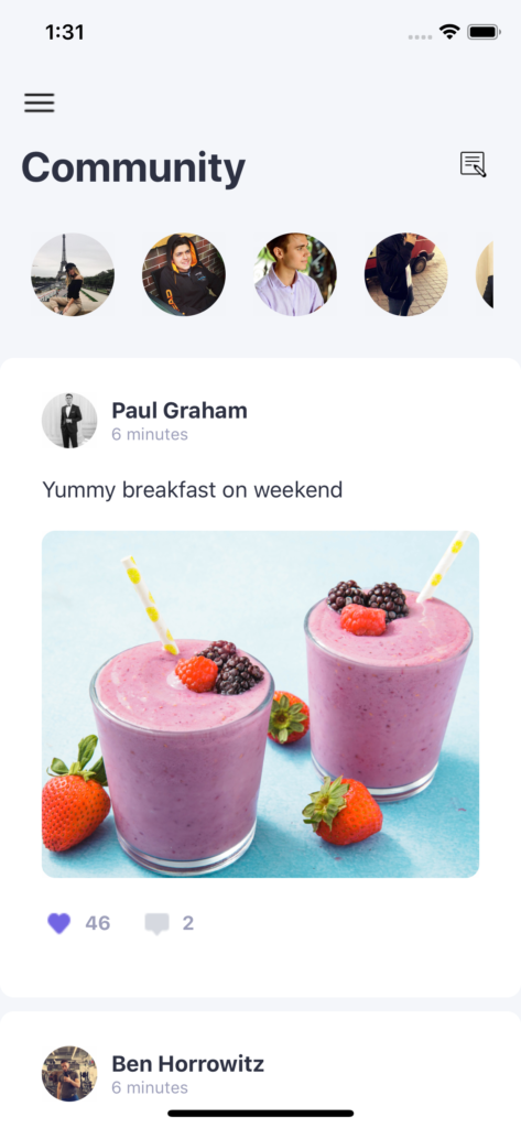 React Native Fitness App Template preview 3