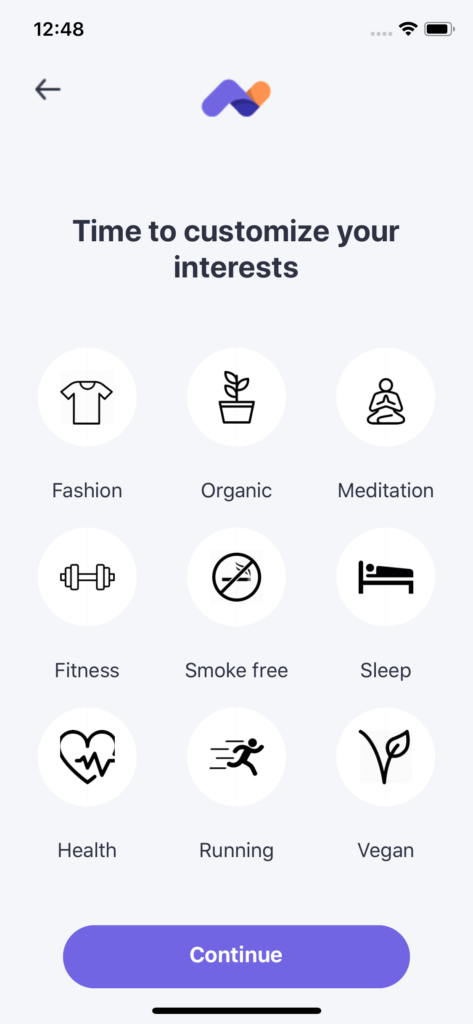 React Native Fitness App Template preview 2