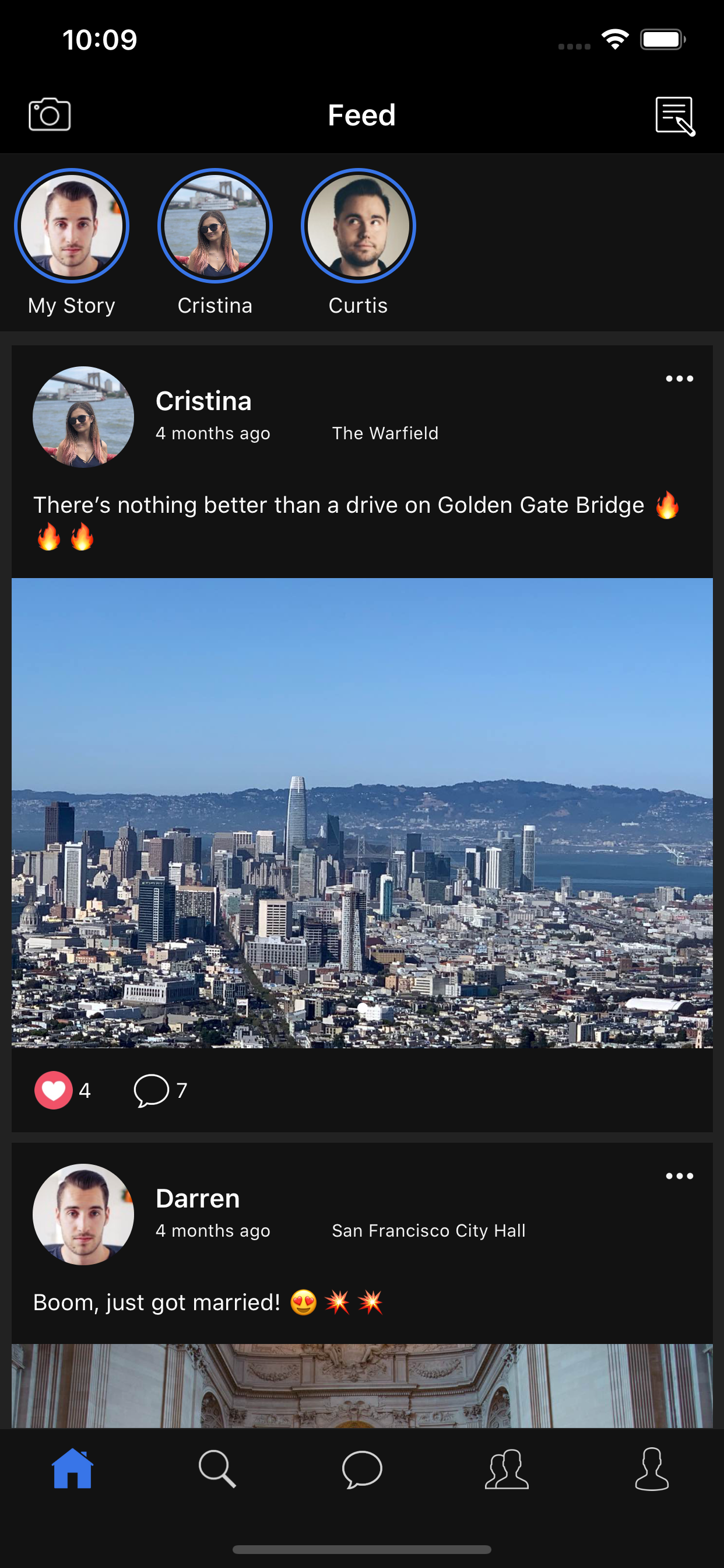 React Native Social Network App   preview 3