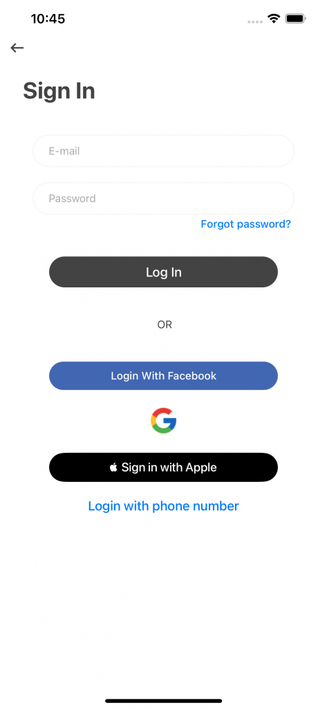 React Native Taxi App preview 4