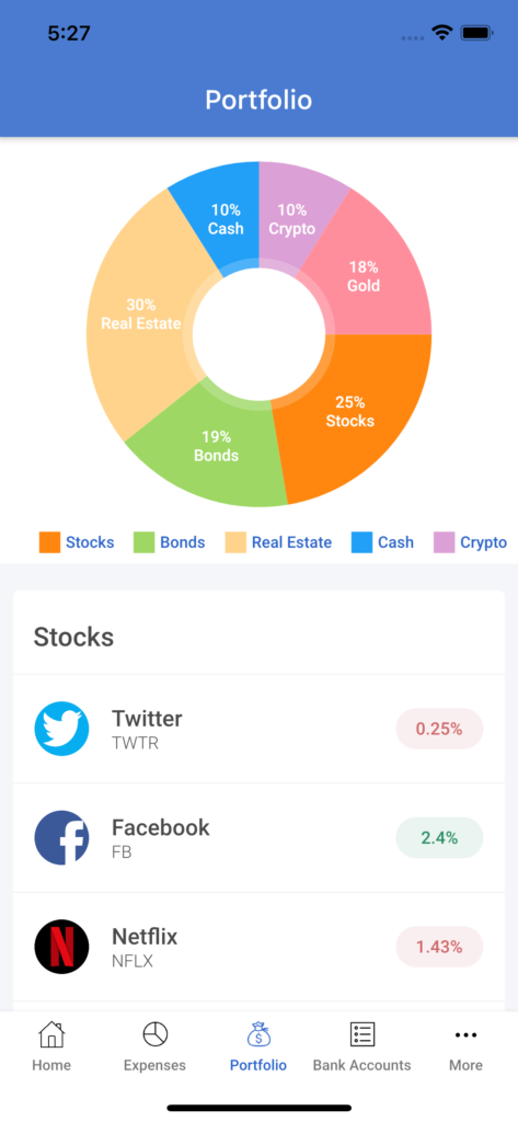 Swift Finance App Template   preview 4