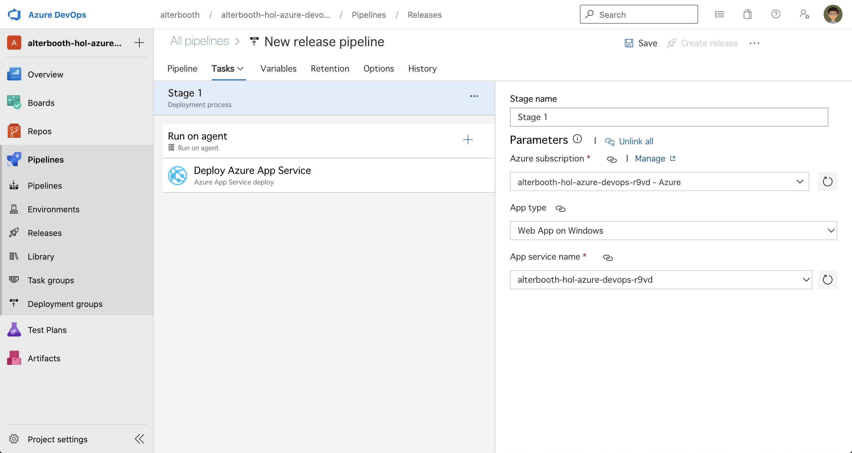 New Release Pipeline Tasks