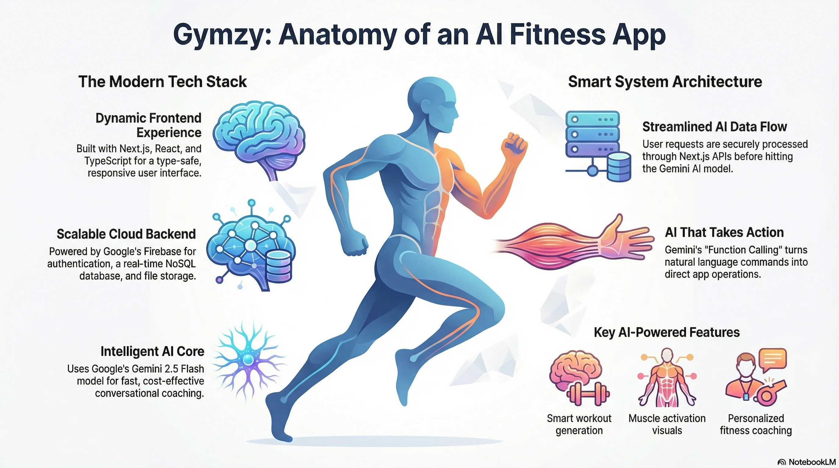 Gymzy - AI-Powered Fitness Coach & Workout Tracking Platform architecture diagram