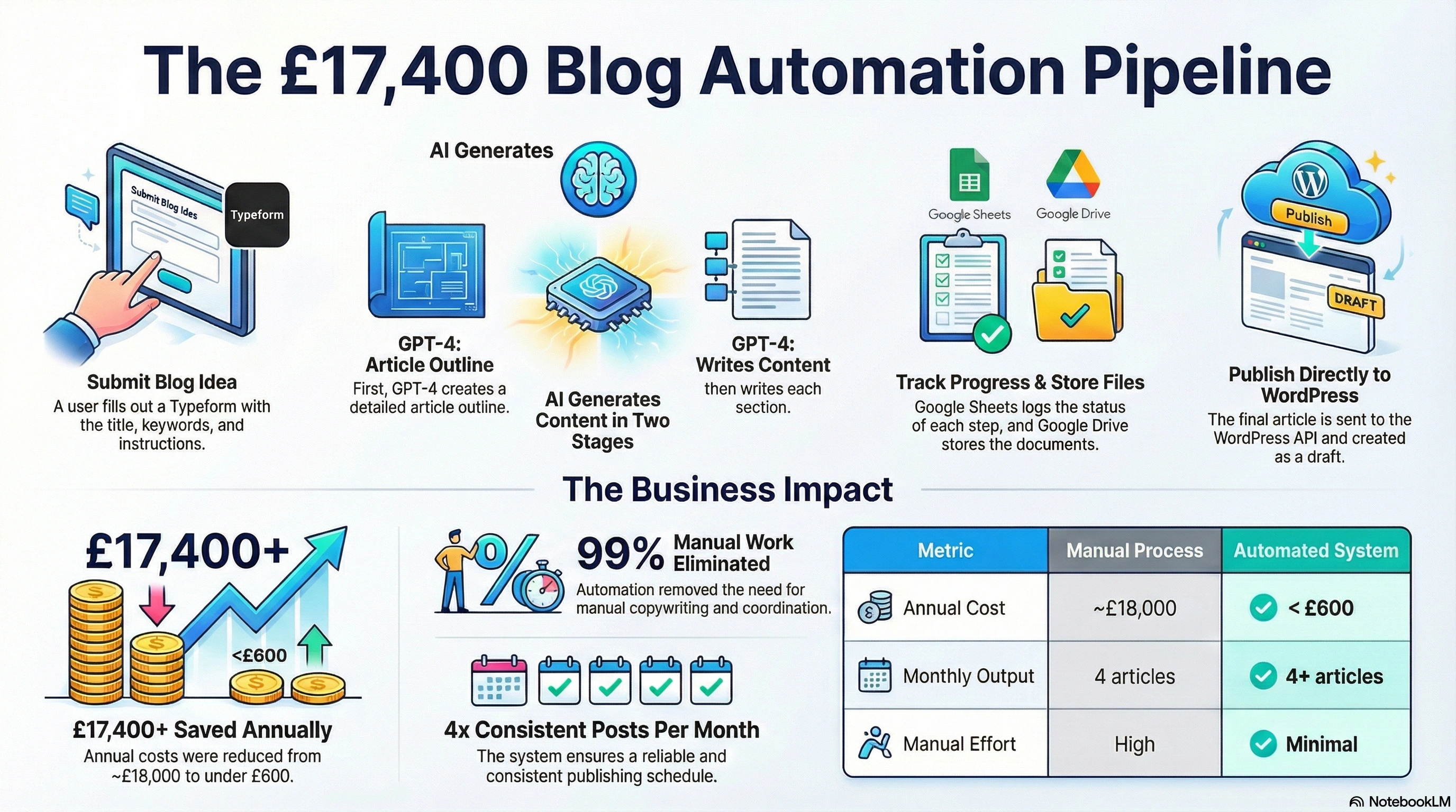 AI Blog Generation Automation architecture diagram