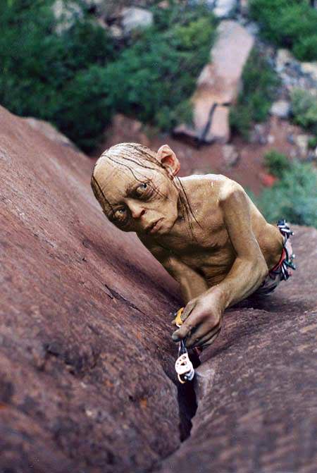 gollum climbing