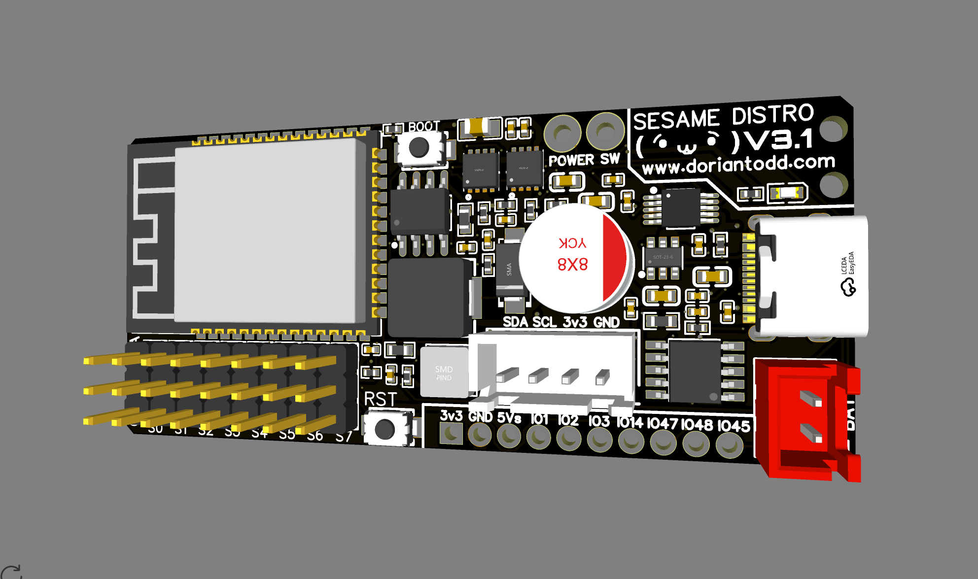 Sesame Distro Board V3.1 Layout
