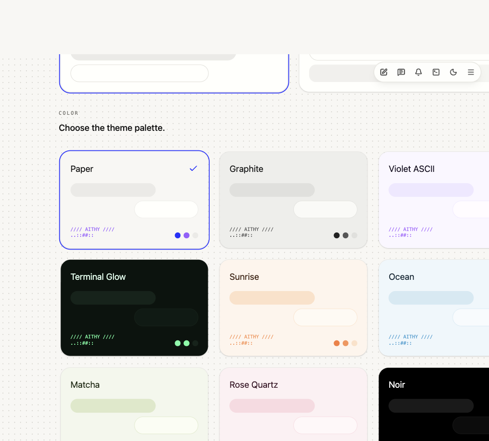 Theme gallery