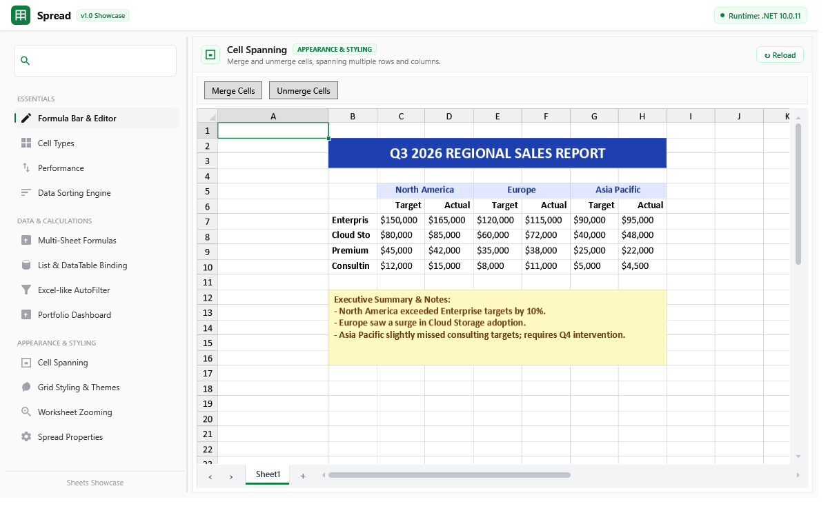 Cell Spanning