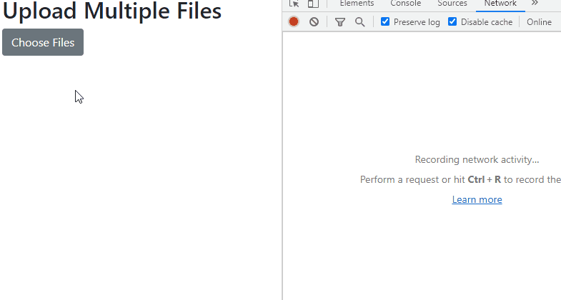 upload multiple files