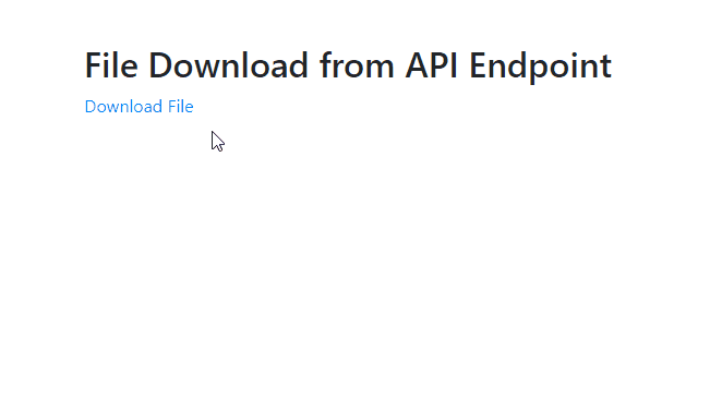 file downloading via web API