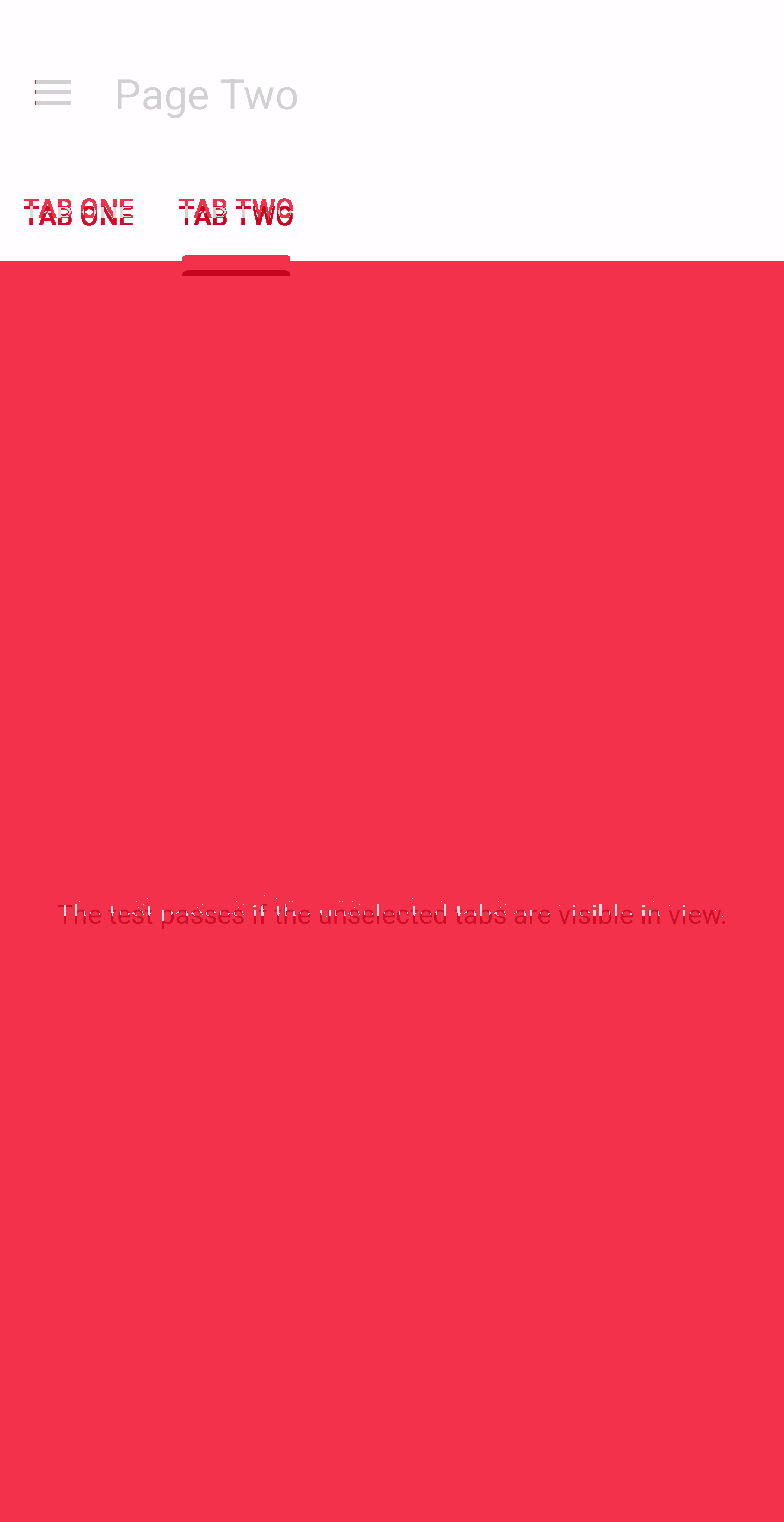 TopTabUnselectedTextVisibleWhenSwitchingTabs diff