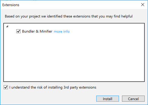 BuildBundlerMinifier Extension Suggestion