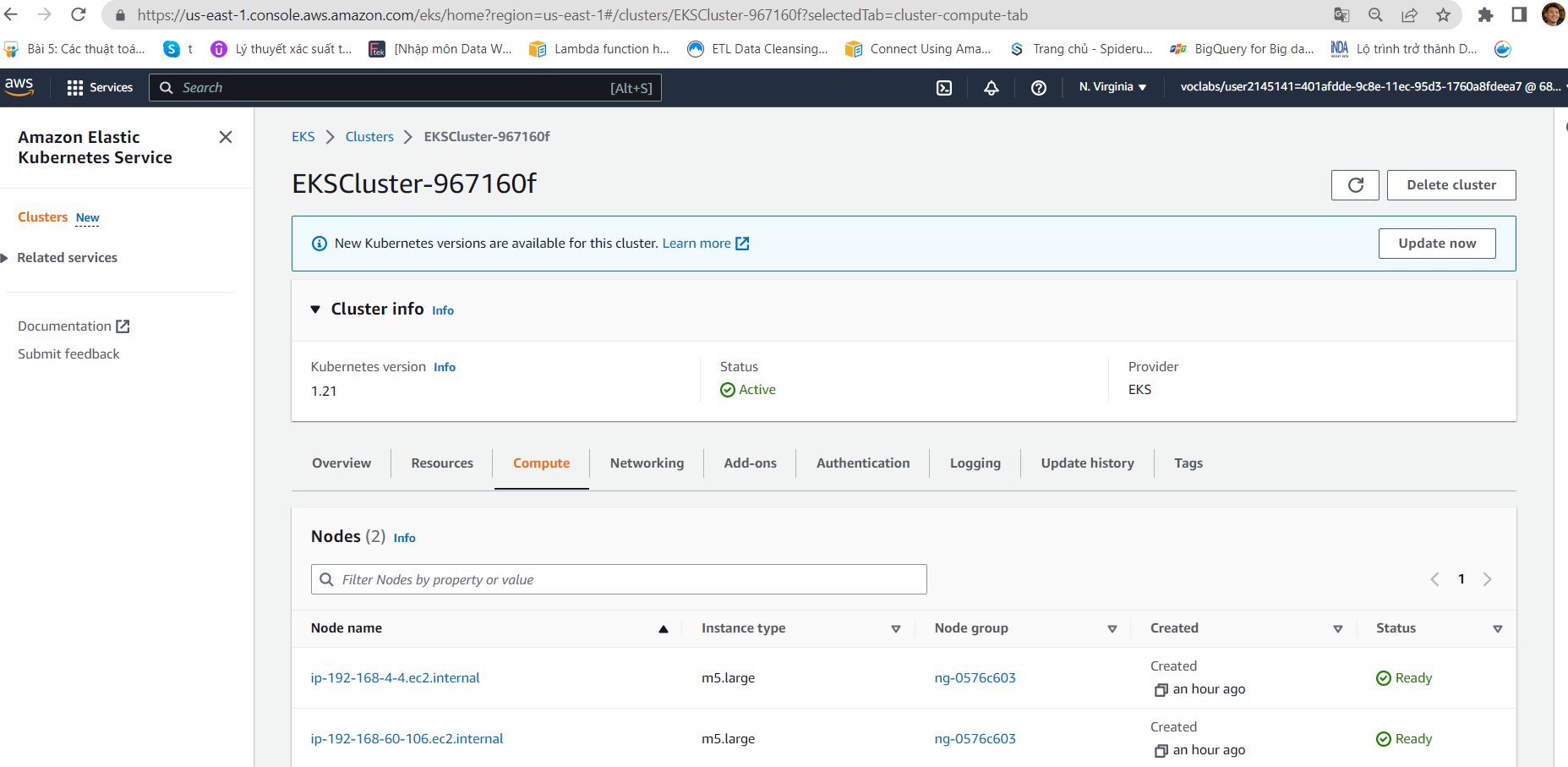 Application running in AWS