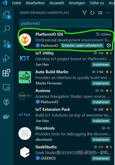 Install PlatformIO