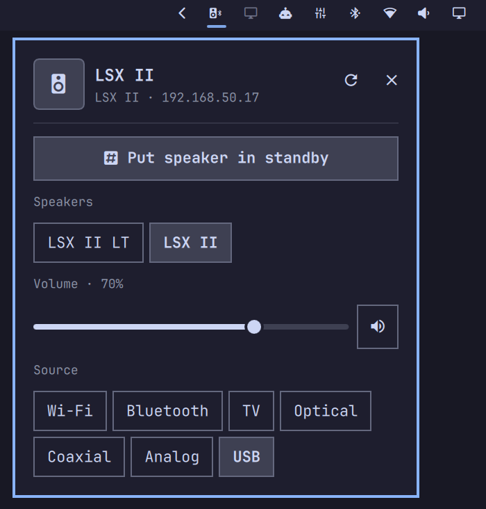 Kefctl controls