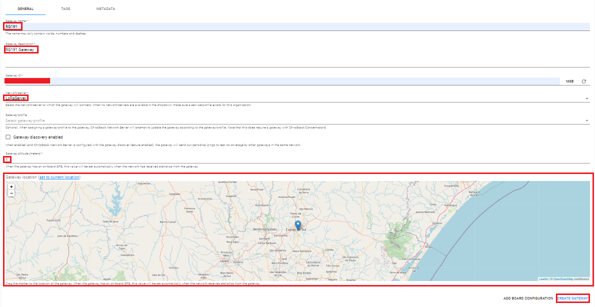 Inserting Gateway Data