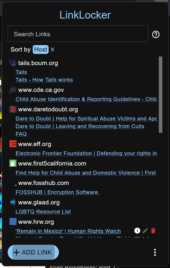 GitHub - dougpowers/LinkLocker: An encrypted link manager written with ...
