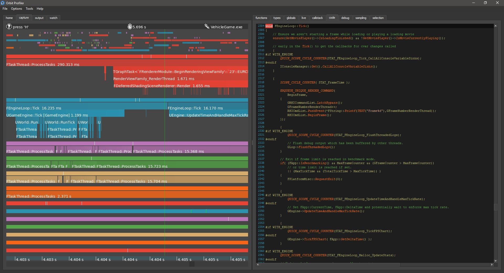 ORBIT in action screenshot