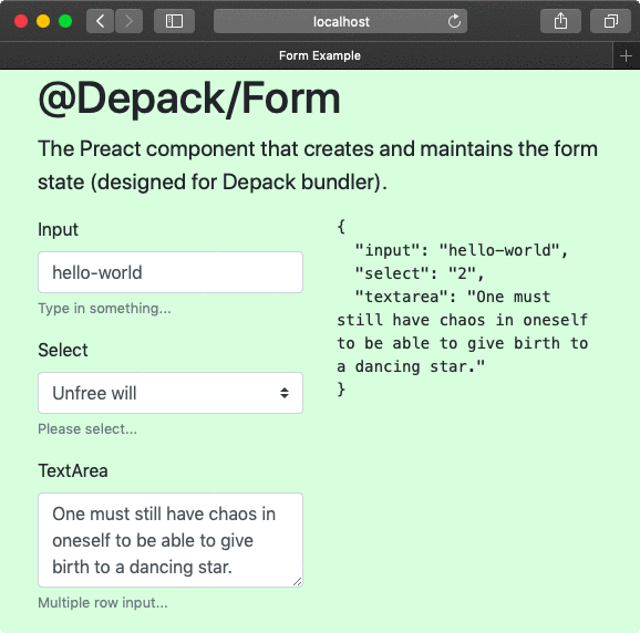 @depack/form demo