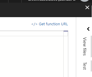 get function url button