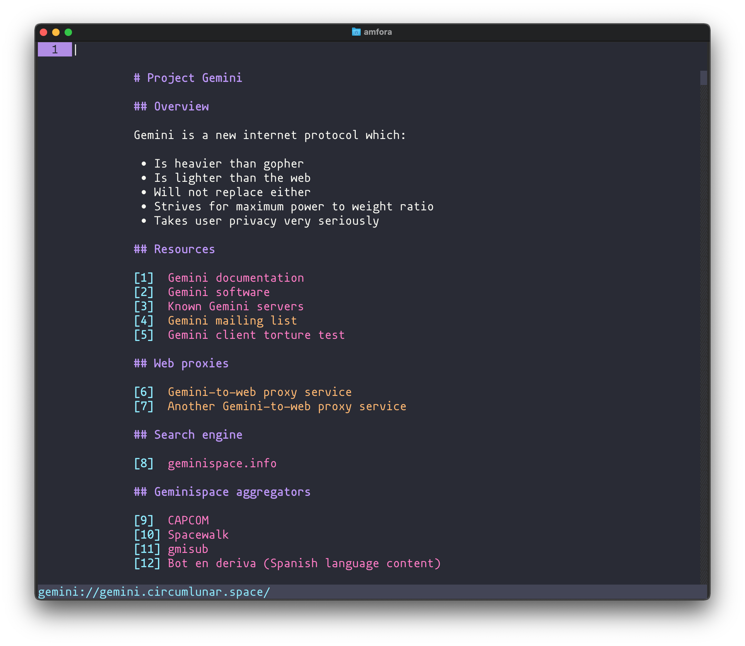 Amfora - screenshot 1