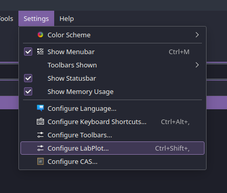 Configure
