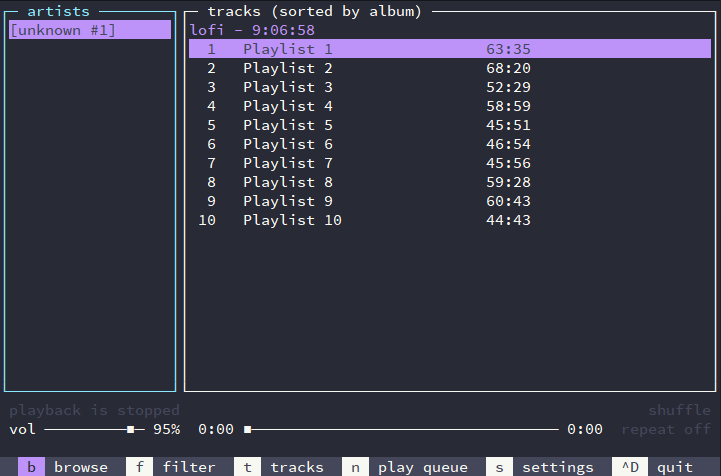 musikcube - screenshot 1