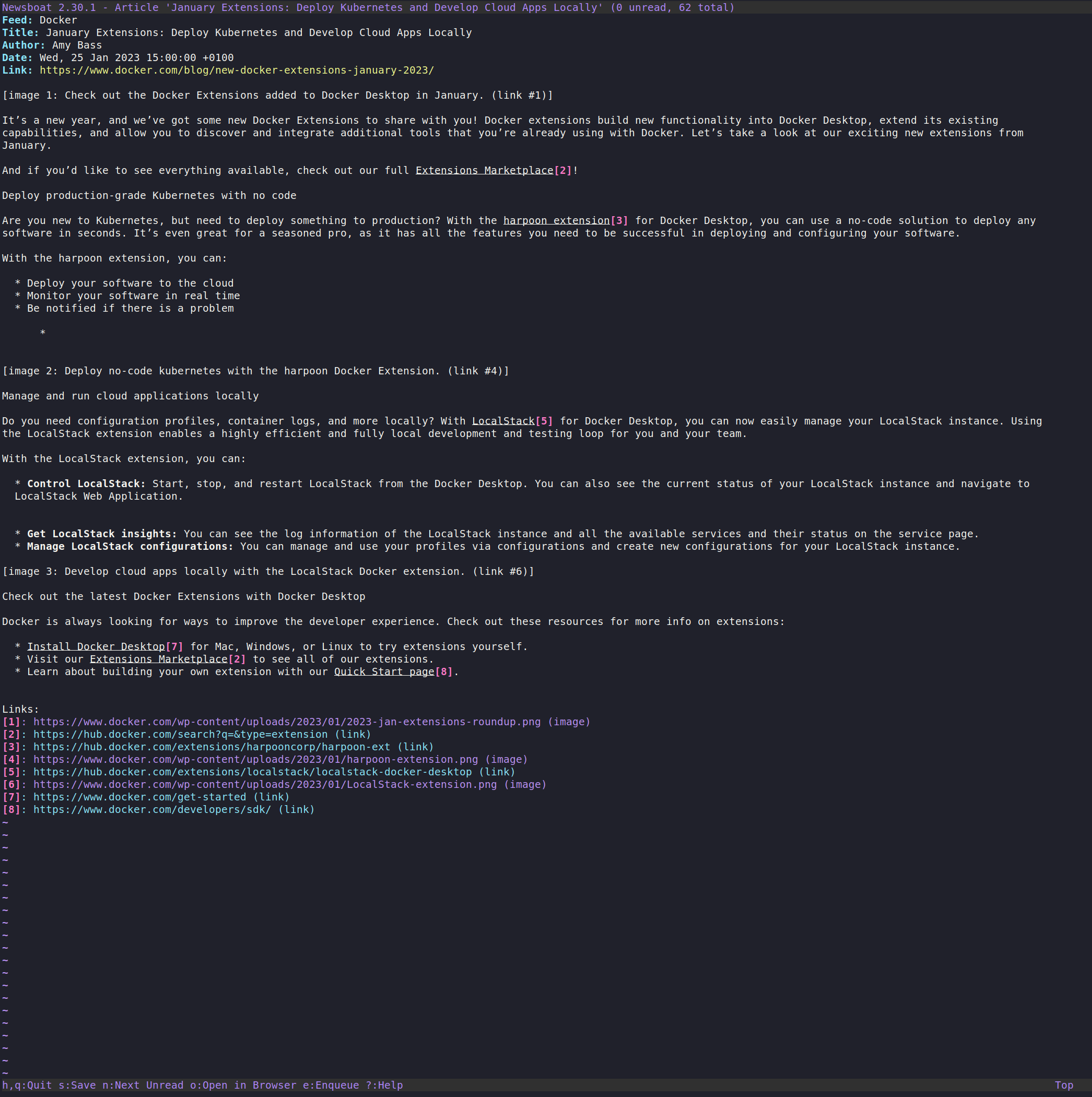 Newsboat - screenshot 1