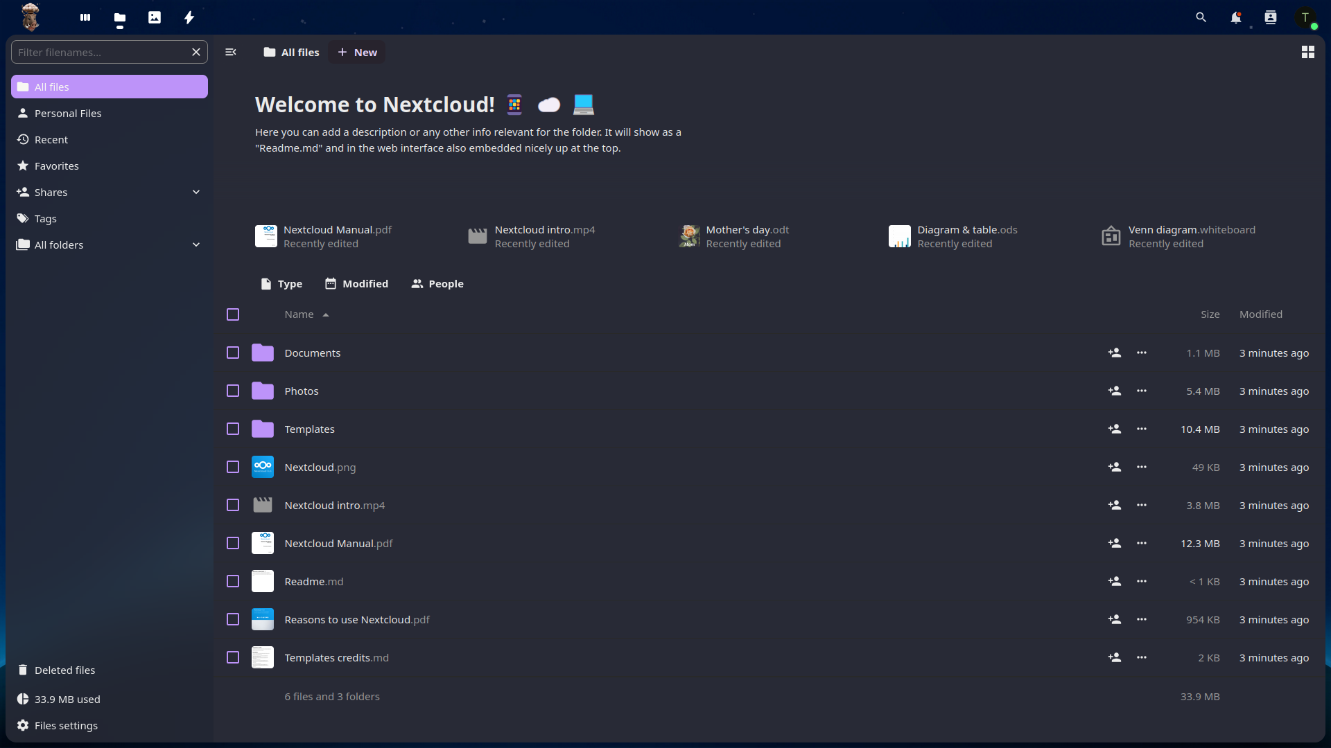 Nextcloud - screenshot 1