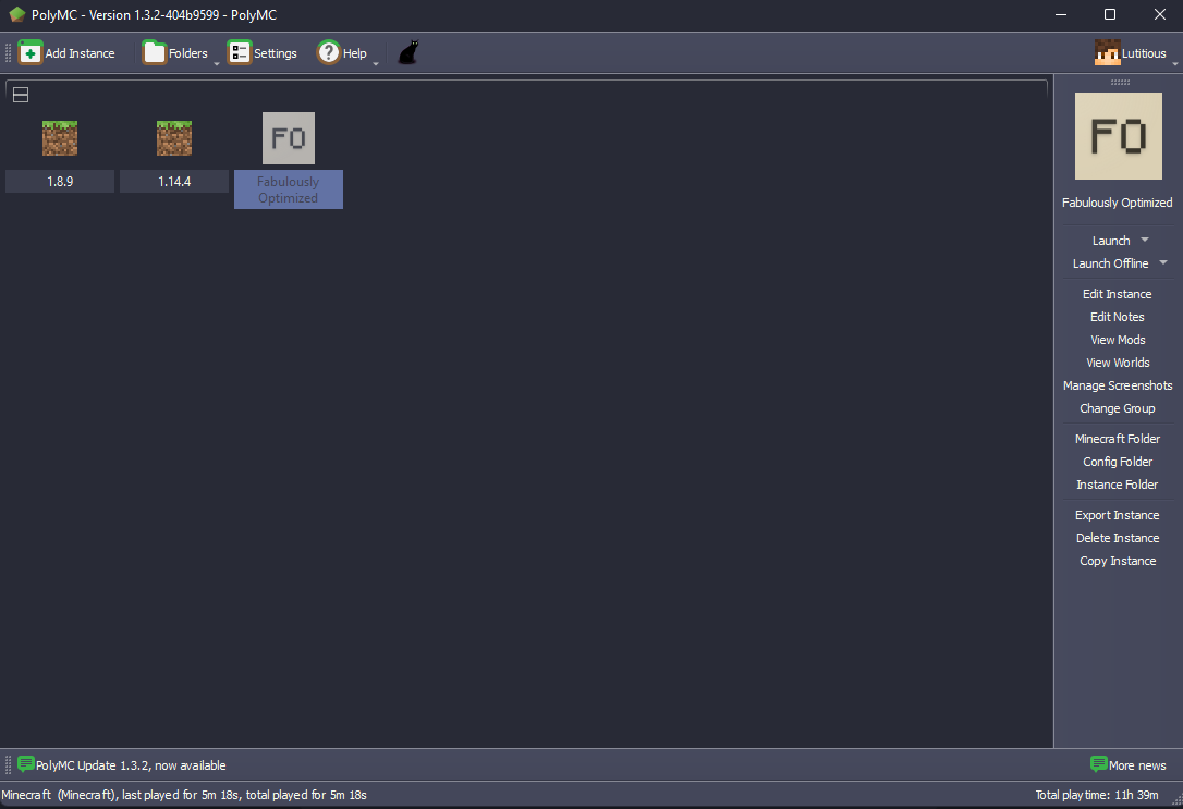 PolyMC - screenshot 1