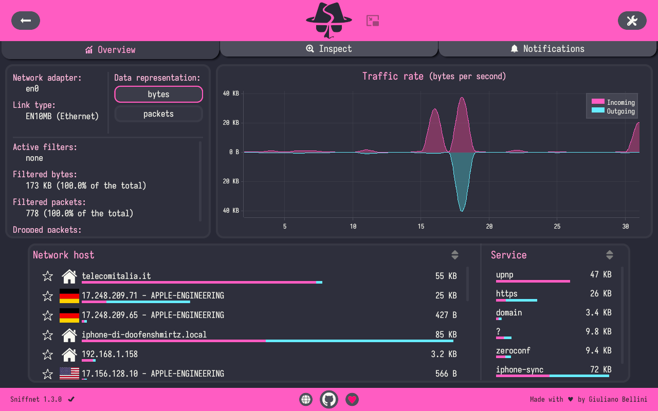 Sniffnet - screenshot 1