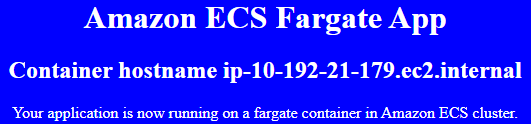 Fargate deployment group httpd web