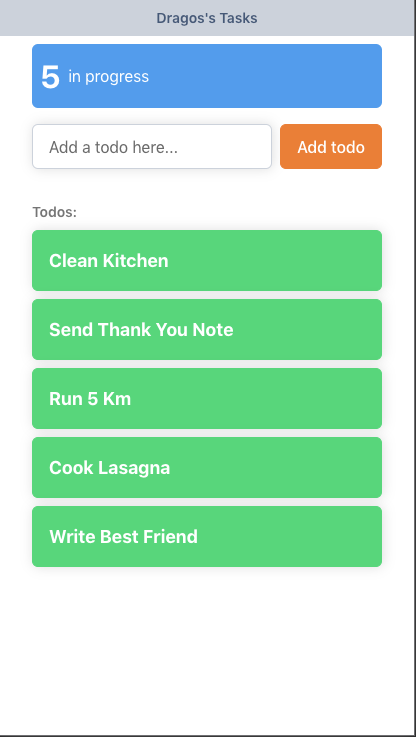 todos app demo