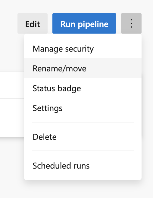 Rename your Pipeline in the Azure DevOps UI