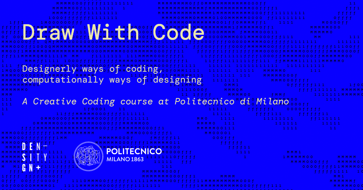 Assignments - Draw with Code 2020 - DensityDesign Lab