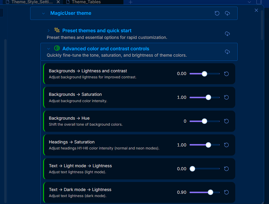 MagicUser - OKLCH Color Controls