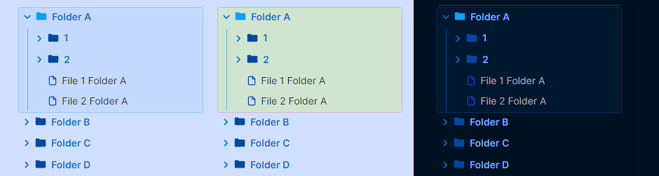 Sidebar Open Folder Area